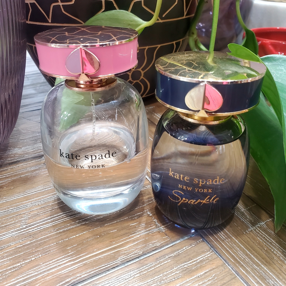Kate Spade Perfume Set with Pink and Blue Accents